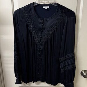 Johnny Was dressy black blouse